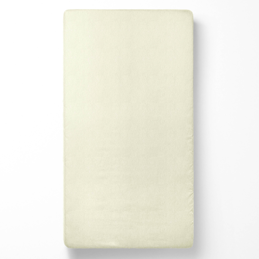 Frotē audums palags ar gumiju „Cream Terry sheet“. Palags ar gumiju 160x200, 90x200 cm, 160x200 cm, 180x200 cm. Krēmkrāsas frotē palags, piedāvājot gludu un uzsūcošu virsmu mierīgai nakts miega laikā.