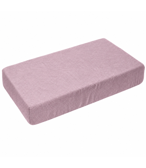 Frotē audums palags ar gumiju „Hushed Rose frote“. Palags ar gumiju 90x200