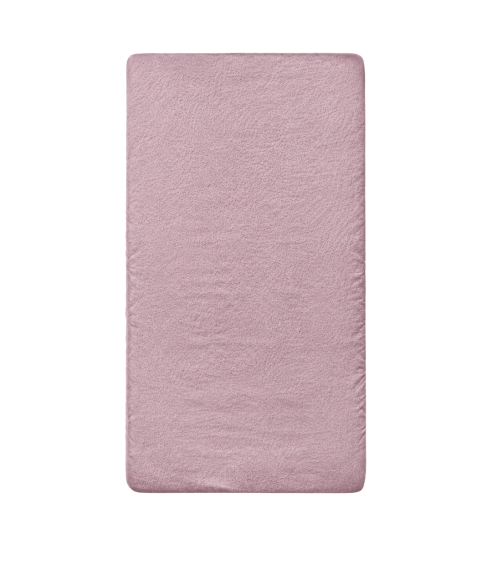 Frotē audums palags ar gumiju „Hushed Rose frote“. Palags ar gumiju 90x200