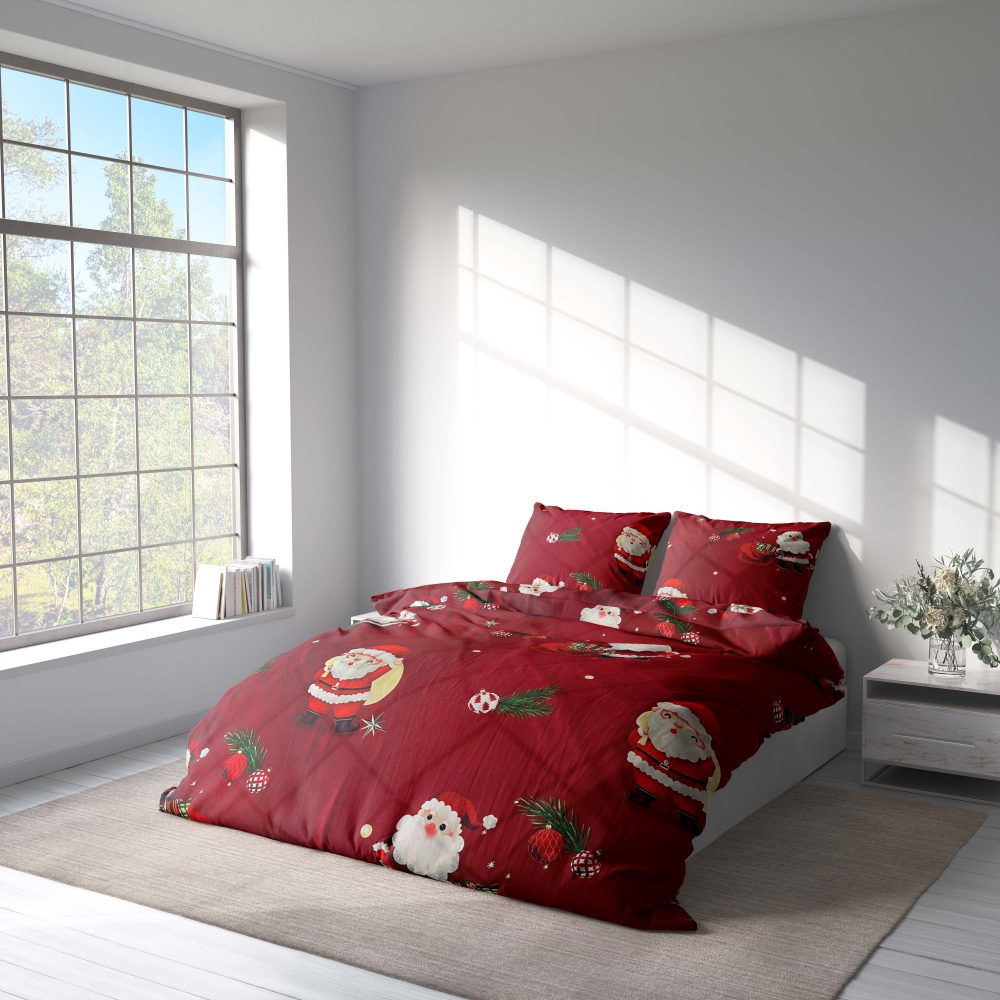 Ziemassvētku gultas veļa „Merry Maker“. Gultas veļas komplekti 140x200, 140x200 cm, 150x200 cm, 160x200 cm, 180x200 cm, 200x200 cm, 200x220 cm
