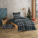 Ziemassvētku gultas veļa „Noelle“. Kokvilnas gultas veļa, 140x200 cm, 200x200 cm, 200x220 cm