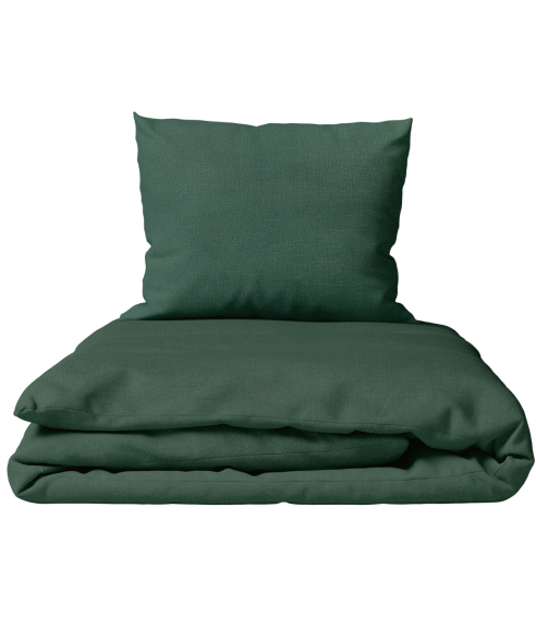 Lina gultas veļas „Linen Dark Green“. Lina gultas veļa