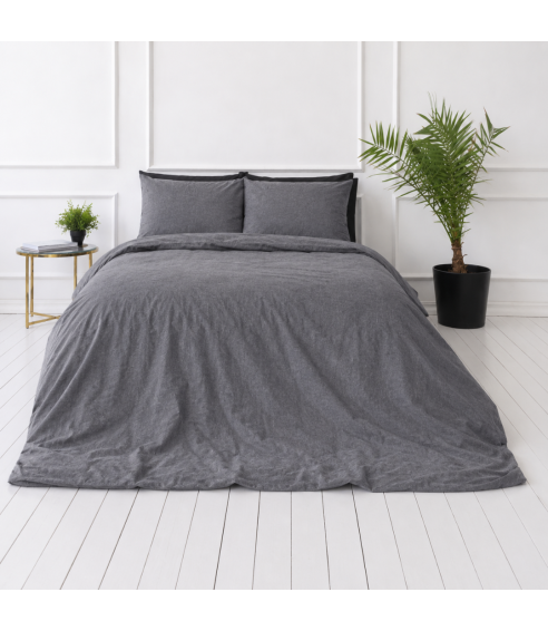 Lina gultas veļas „Linen Grey oasis“. Lina gultas veļa