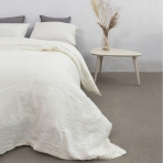 Lina gultas veļas  „Linen white“. Lina gultas veļa, 140x200 cm, 200x200 cm, 200x220 cm, 220x240 cm