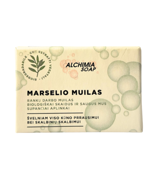 Marseļas ziepes "Marseille soap Alchimia". Ziepes