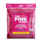 Mikrošķiedras drāna „Pink stuff microfibre“. Virtuves dvieļi, 30x30 cm. Mīksta rozā mikrošķiedras lupatiņa efektīvai un saudzīgai tīrīšanai, ideāli piemērota dažādām virsmām un putekļu tīrīšanai.