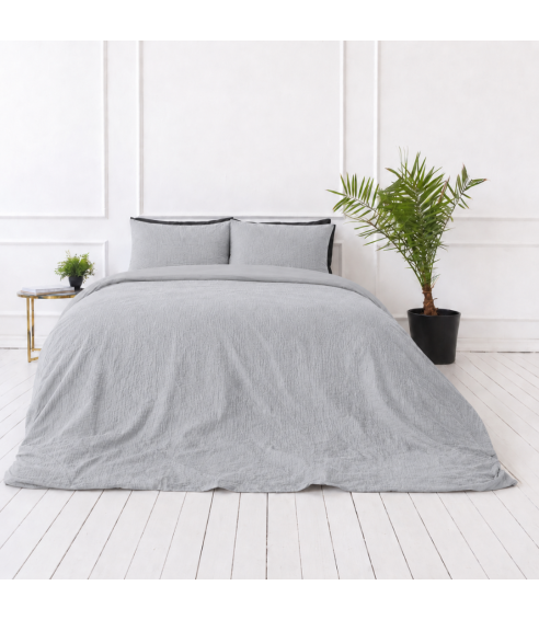 Muslīna gultas veļa „Grey muslin“. Gultas veļas komplekti 200x200