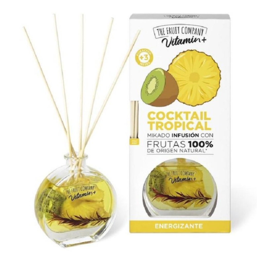 Mājas smaržas ar kociņi “Cocktail tropical”. Mājas aromāti. Tropu mājas aromāts, kas apvieno kivi un ananāsu atsvaidzinošās smaržas, radot dzīvīgu un eksotisku aromātu.
