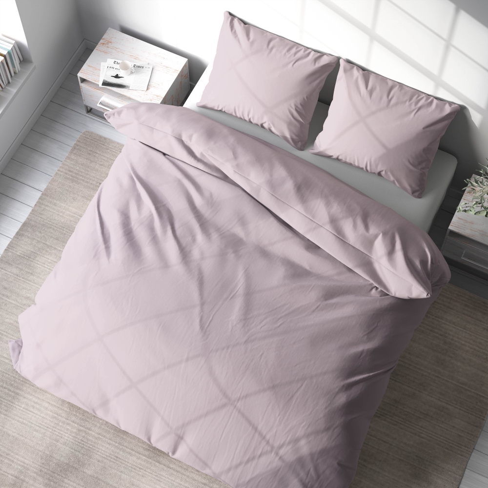 Gultas veļas komplekts „Ash rose“. Gultas veļa viesnīcām, 140x200 cm, 160x200 cm, 200x200 cm, 200x220 cm, 220x240 cm. Stilīgs pelnu rožu gultasveļas komplekts, kas piešķirs izsmalcinātību jūsu guļamistabai.