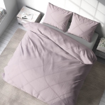 Gultas veļas komplekts „Ash rose“. Gultas veļa viesnīcām, 140x200 cm, 160x200 cm, 200x200 cm, 200x220 cm, 220x240 cm. Stilīgs pelnu rožu gultasveļas komplekts, kas piešķirs izsmalcinātību jūsu guļamistabai.