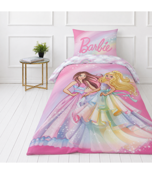 Gultas veļas komplekts „Barbie“. Kokvilnas gultas veļa