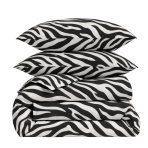 Gultas veļas komplekts „Black Safari“. Rakstaina gultas veļa, 140x200 cm, 150x200 cm, 160x200 cm, 180x200 cm, 200x200 cm, 200x220 cm, 220x240 cm. Melnbalts gultas veļas komplekts ar izteiksmīgu zebras rakstu Gultas veļas komplekts „Black Safari“. Rakstaina gultas veļa, 140x200 cm, 150x200 cm, 160x200 cm, 180x200 cm, 200x200 cm, 200x220 cm, 220x240 cm. Melnbalts gultas veļas komplekts ar izteiksmīgu zebras rakstu