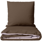 Gultas veļas komplekts „Brunette Ash Rose“. Brūna gultas veļa, 140x200 cm, 150x200 cm, 160x200 cm, 180x200 cm, 200x200 cm, 200x220 cm, 220x240 cm. Tumši brūns vienkrāsains gultasveļas komplekts ar maigu rozā akcentu