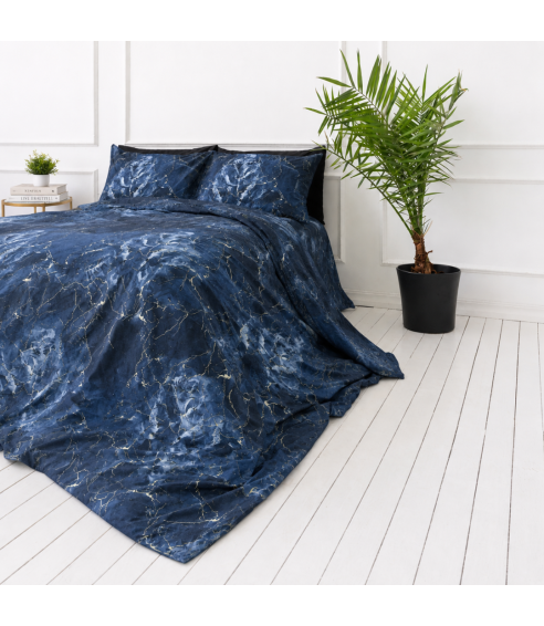 Gultas veļas komplekts „Cosmic Blue“. Gultas veļas komplekti 140x200