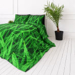 Gultas veļas komplekts „Dewdrop“. Rakstaina gultas veļa, 140x200 cm, 200x200 cm, 200x220 cm. Gultas komplekts ar zāli un rasas pilieniem, radot svaigu un dabisku iespaidu. Gultas veļas komplekts „Dewdrop“. Rakstaina gultas veļa, 140x200 cm, 200x200 cm, 200x220 cm. Gultas komplekts ar zāli un rasas pilieniem, radot svaigu un dabisku iespaidu.