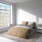 Gultas veļas komplekts „Cascade“. Kokvilnas gultas veļa, 200x200 cm, 200x220 cm