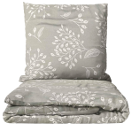 Gultas veļas komplekts „Grandiflora“. Gultas veļas komplekti 140x200, 140x200 cm, 200x200 cm, 200x220 cm. Pelēkas gultas veļas komplekts ar smalku rakstu.