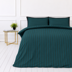 Gultas veļas komplekts „Green Stripes“. Rakstaina gultas veļa, 140x200 cm, 150x200 cm, 160x200 cm, 180x200 cm, 200x200 cm, 200x220 cm. Elegants tumši zaļš gultas veļas komplekts ar mūžīgu svītru rakstu, kas lieliski sader ar dažādiem interjera dizaina stiliem. Gultas veļas komplekts „Green Stripes“. Rakstaina gultas veļa, 140x200 cm, 150x200 cm, 160x200 cm, 180x200 cm, 200x200 cm, 200x220 cm. Elegants tumši zaļš gultas veļas komplekts ar mūžīgu svītru rakstu, kas lieliski sader ar dažādiem interjera dizaina stiliem.