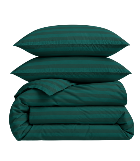 Gultas veļas komplekts „Green Stripes“. Gultas veļa viesnīcām