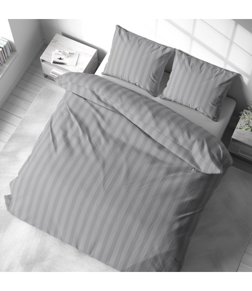 Gultas veļas komplekts „Grey Stripes“. Gultas veļas komplekti 140x200