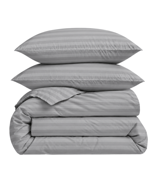 Gultas veļas komplekts „Grey Stripes“. Gultas veļa viesnīcām