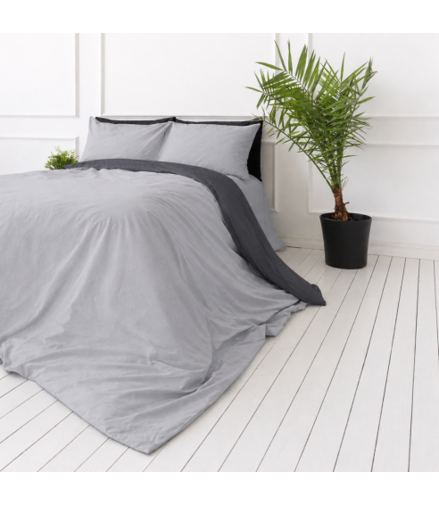 Gultas veļas komplekts „Harbor Graphite“. Gultas veļas komplekti 140x200