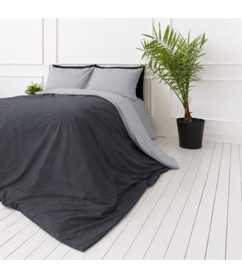 Gultas veļas komplekts „Harbor Graphite“. Gultas veļas komplekti 140x200