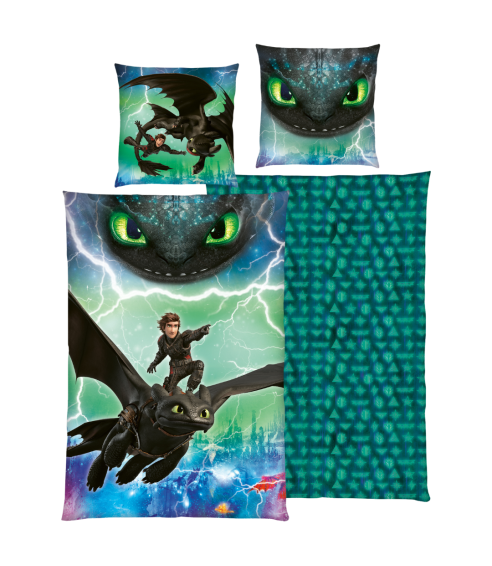Gultas veļas komplekts „How to train your dragon“. Bērnu gultas veļa