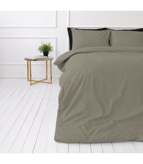 Gultas veļas komplekts „Khaki Grey“. Gultas veļas komplekti 140x200