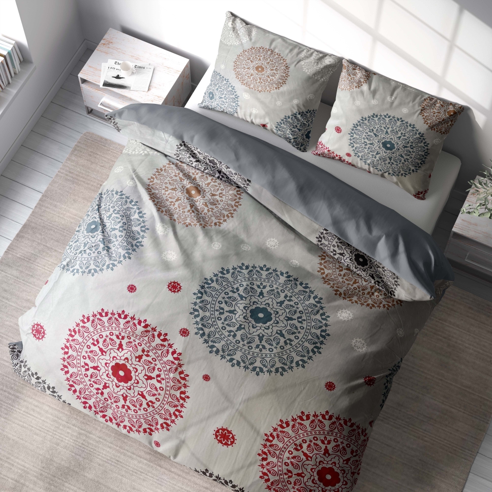 Gultas veļas komplekts „Mandala“. Gultas veļas komplekti 200x200, 140x200 cm, 160x200 cm, 180x200 cm, 200x200 cm, 200x220 cm