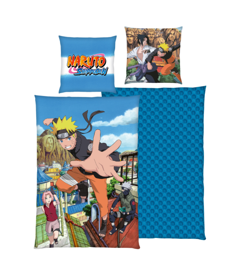 Gultas veļas komplekts „Naruto“. Kokvilnas gultas veļa