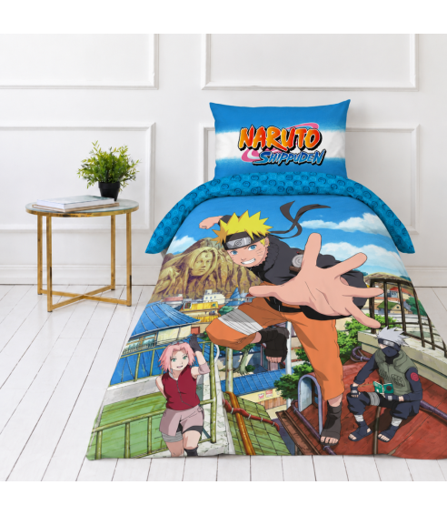 Gultas veļas komplekts „Naruto“. Kokvilnas gultas veļa