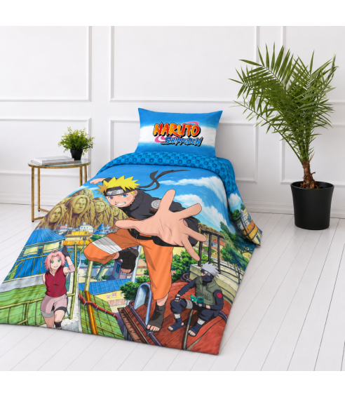 Gultas veļas komplekts „Naruto“. Kokvilnas gultas veļa
