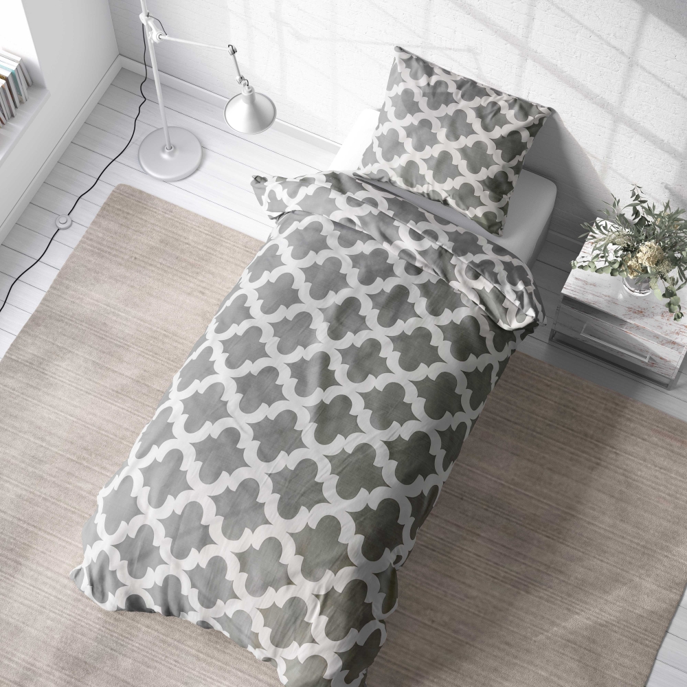 Gultas veļas komplekts „Morocco grey“. Gultas veļas komplekti 140x200, 140x200 cm, 150x200 cm, 160x200 cm
