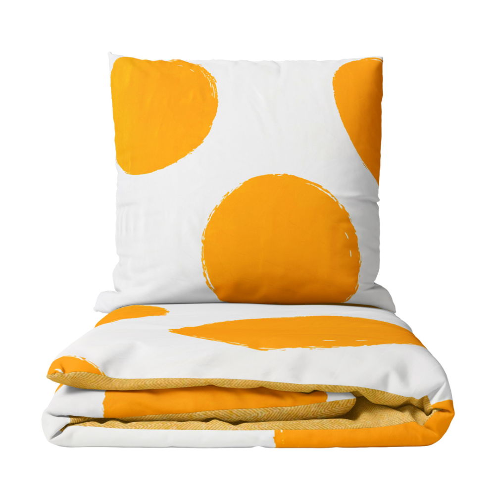 Gultas veļas komplekts „Orange Bliss“. Gultas veļas komplekti 140x200, 140x200 cm, 150x200 cm, 160x200 cm, 180x200 cm, 200x200 cm, 200x220 cm