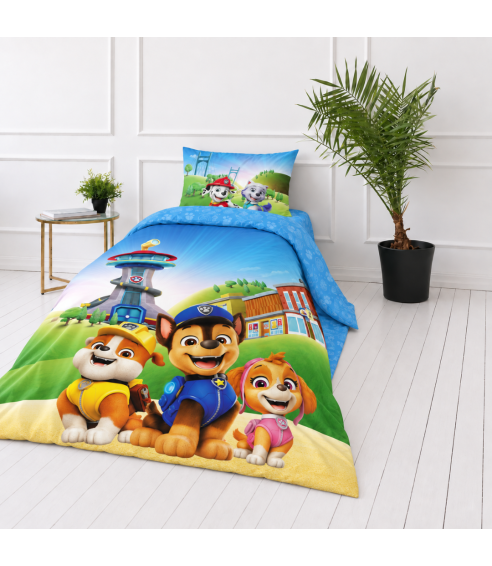 Gultas veļas komplekts „Paw Patrol Blue“. Kokvilnas gultas veļa