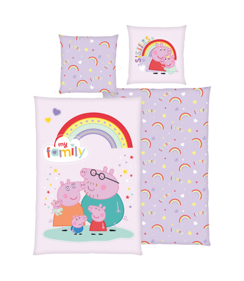 Gultas veļas komplekts „Peppa Pig“. Bērnu gultas veļa