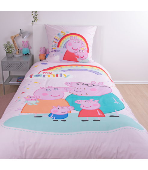 Gultas veļas komplekts „Peppa Pig“. Bērnu gultas veļa