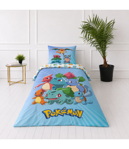 Gultas veļas komplekts „Pokemon“. Kokvilnas gultas veļa