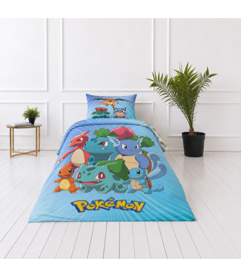 Gultas veļas komplekts „Pokemon“. Kokvilnas gultas veļa
