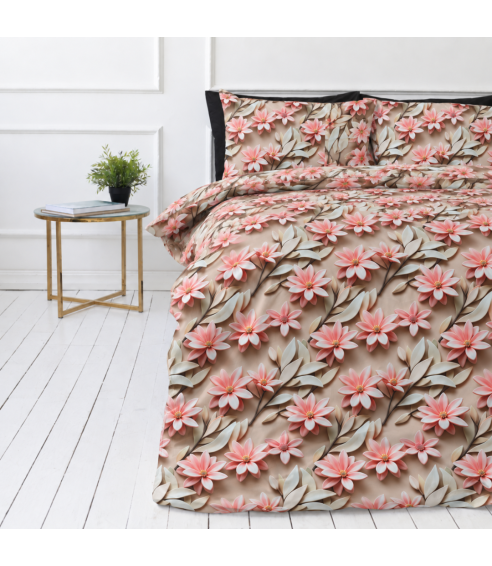 Gultas veļas komplekts „Rosy Whisper“. Gultas veļas komplekti 140x200