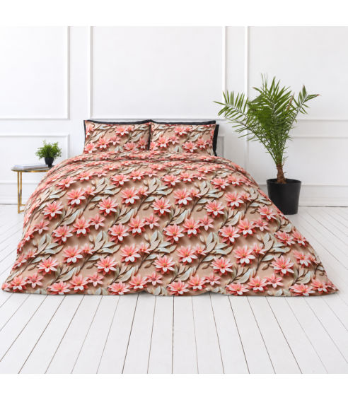 Gultas veļas komplekts „Rosy Whisper“. Gultas veļas komplekti 140x200