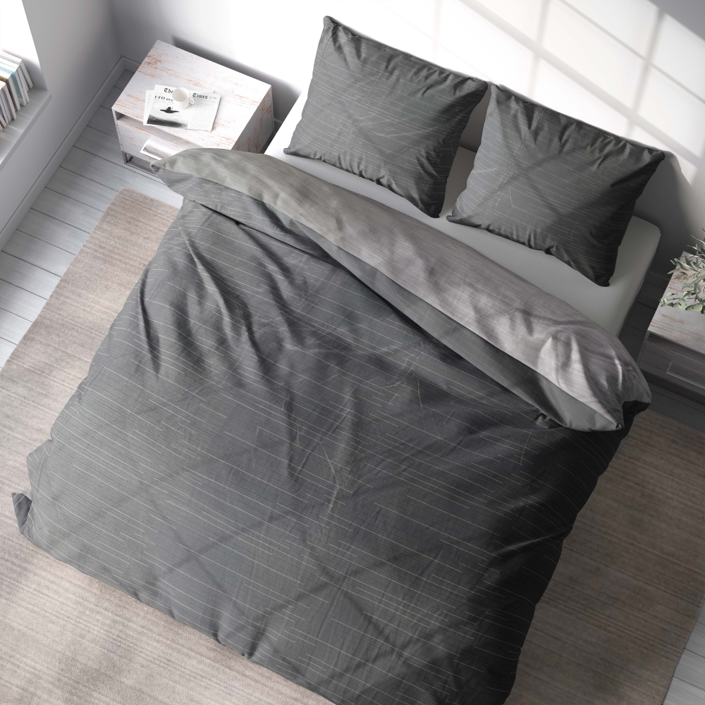 Gultas veļas komplekts "Slate lines". Gultas veļas komplekti 180x200, 180x200 cm, 200x200 cm, 200x220 cm