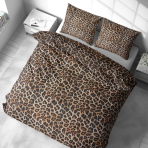 Gultas veļas komplekts „Wild Style“. Gultas veļas komplekti 140x200, 140x200 cm, 160x200 cm, 200x200 cm, 200x220 cm, 220x240 cm. Unikāls un dzīvotspējīgs leopardu raksts, piešķirot telpai greznības un eksotikas sajūtu.