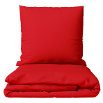 Gultas veļas komplekts „Zuko“. Gultas veļa viesnīcām, 140x200 cm, 200x200 cm, 200x220 cm, 220x240 cm. Spilgts sarkans gultasveļas komplekts, kas piešķirs jūsu guļamistabai siltumu un enerģiju.