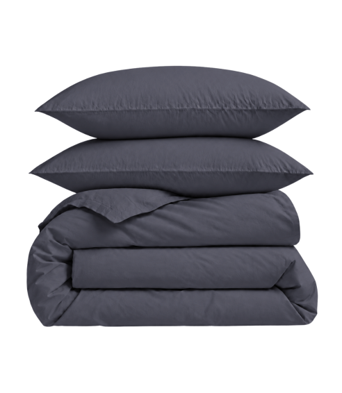  Perkali gultas veļas komplekts „Dark Grey Percale“. Perkali gultas veļa