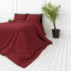 Perkali gultas veļas komplekts „Sun-dried Tomato Percale“. Gultas veļas komplekti 150x200, 140x200 cm, 150x200 cm, 160x200 cm, 180x200 cm, 200x200 cm, 200x220 cm, 220x240 cm. Piesātināti sarkans segas pārvalks bez dekoratīviem motīviem. Perkali gultas veļas komplekts „Sun-dried Tomato Percale“. Gultas veļas komplekti 150x200, 140x200 cm, 150x200 cm, 160x200 cm, 180x200 cm, 200x200 cm, 200x220 cm, 220x240 cm. Piesātināti sarkans segas pārvalks bez dekoratīviem motīviem.
