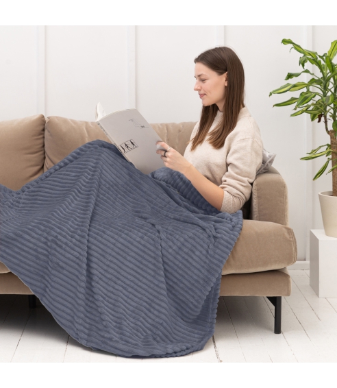 Pleds „Blue Shadow fleece blanket“. Pledi