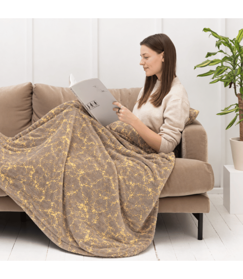 Pleds „Gilded Brown fleece blanket“. Pledi