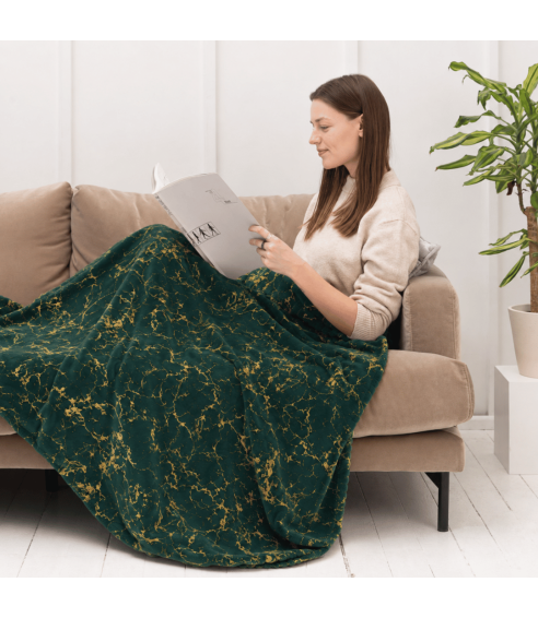 Pleds „Gilded Green fleece blanket“. Pledi